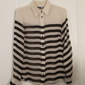Bebe sheer blouse, small